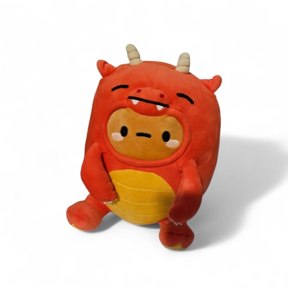 Plush Red Dragon with Yellow Belly - Soft Kids Stuffed Animal